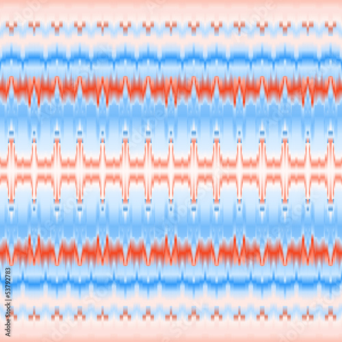 Blue and red colorful ethni...