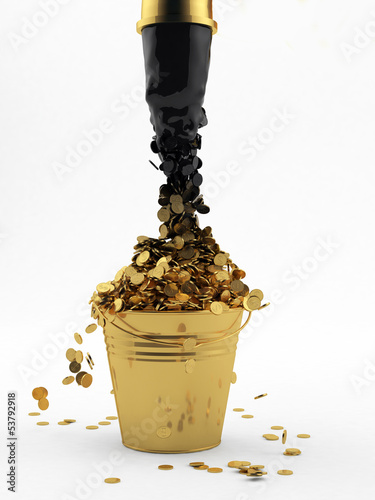 Black gold. Mineral mining as it is. Front camera.