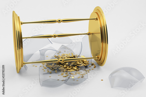 Time is money. Symbol of the transience of time. Lack of time