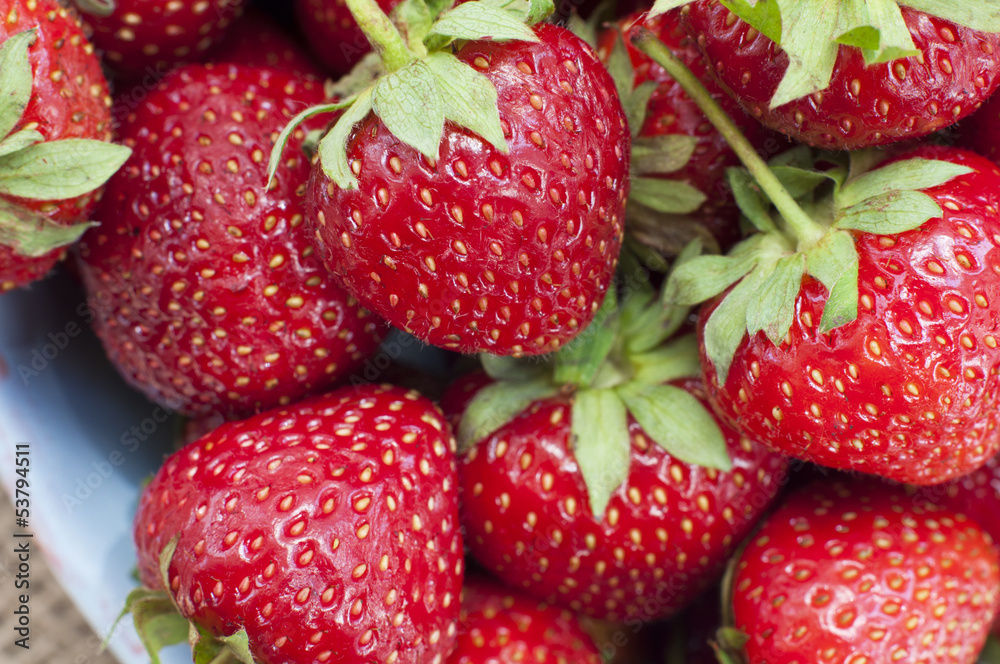 Fresh juicy strawberry closeup - Food Frame Background Fresh juicy strawberry closeup - Food Frame Background