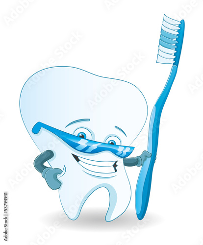 Cartoon tooth.