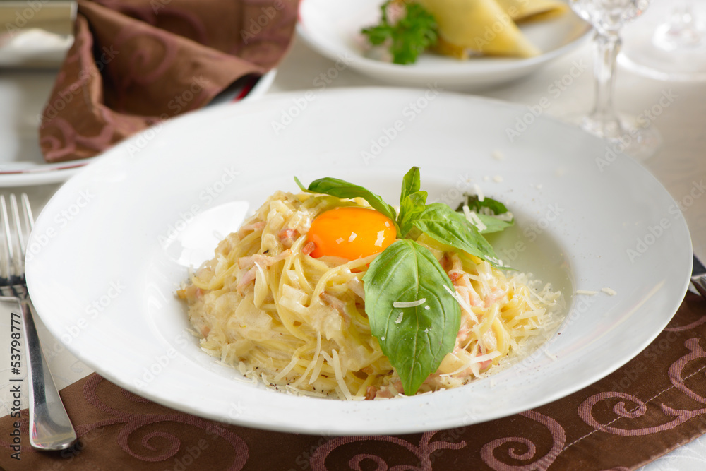 Spaghetti carbonara Spaghetti carbonara
