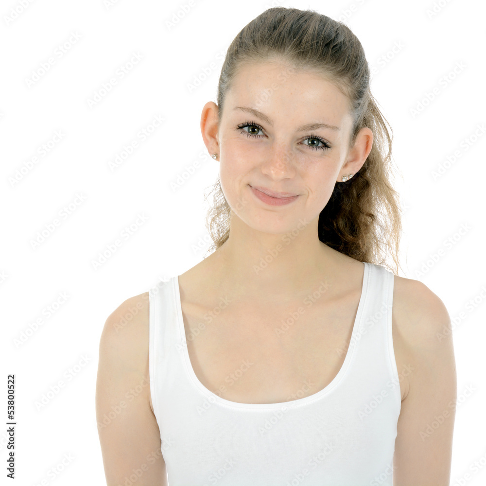 Hübsche freundliche jugendliche im Portrait Hübsche freundliche jugendliche im Portrait