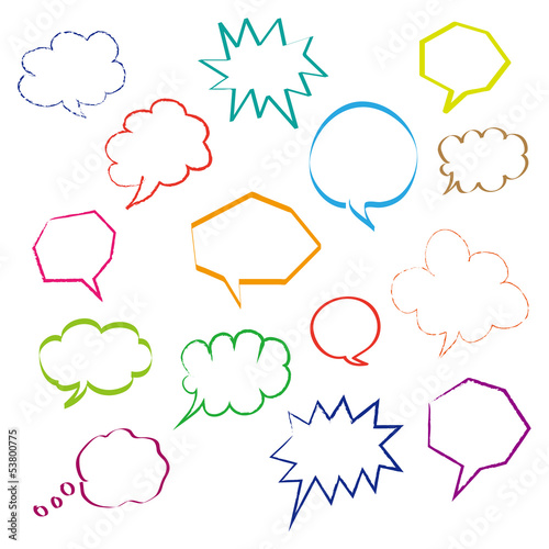 dialog bubbles set