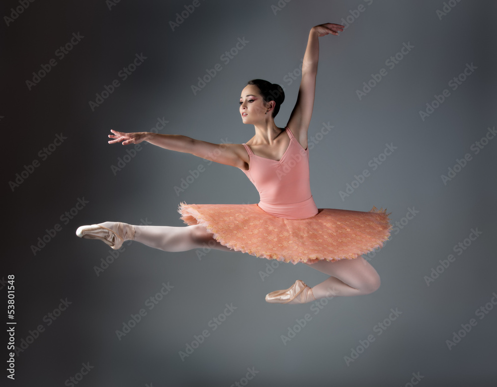 Obraz premium Female ballet dancer