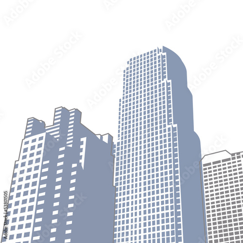 Hintergrund Hochhäuser Amerika USA Vektor Illustration