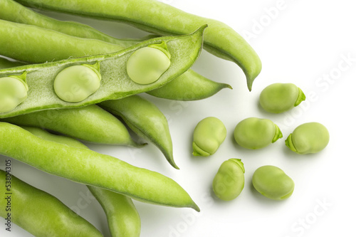 Foto broad bean pods