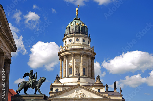 Canvas Print berlin gendarmenmarkt lion