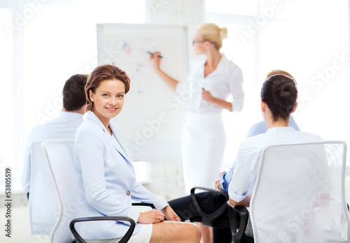 businesswoman on business meeting in office