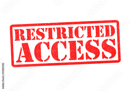 Принти на полотні RESTRICTED ACCESS