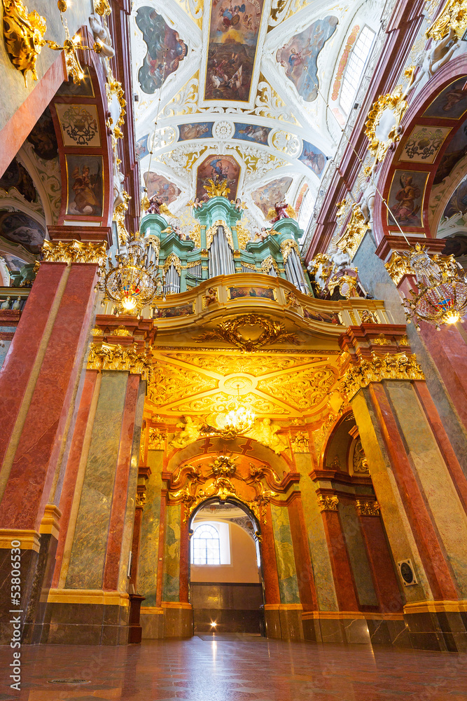 Interiors of Jasna Gora monastery in Czestochowa city, Poland