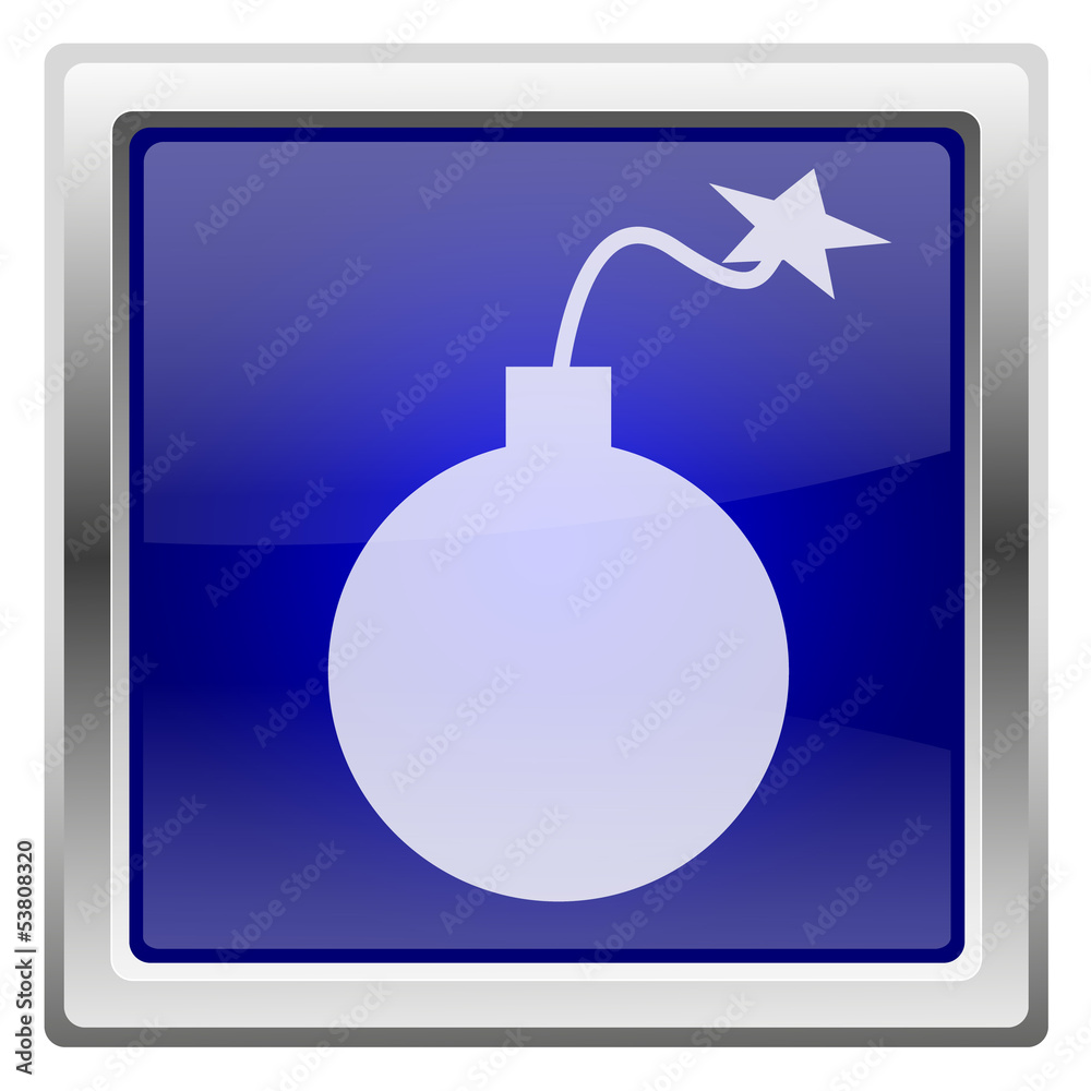 Blue shiny icon