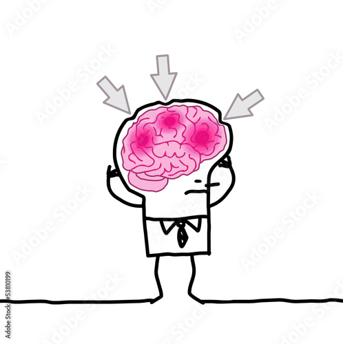 big brain man & headache
