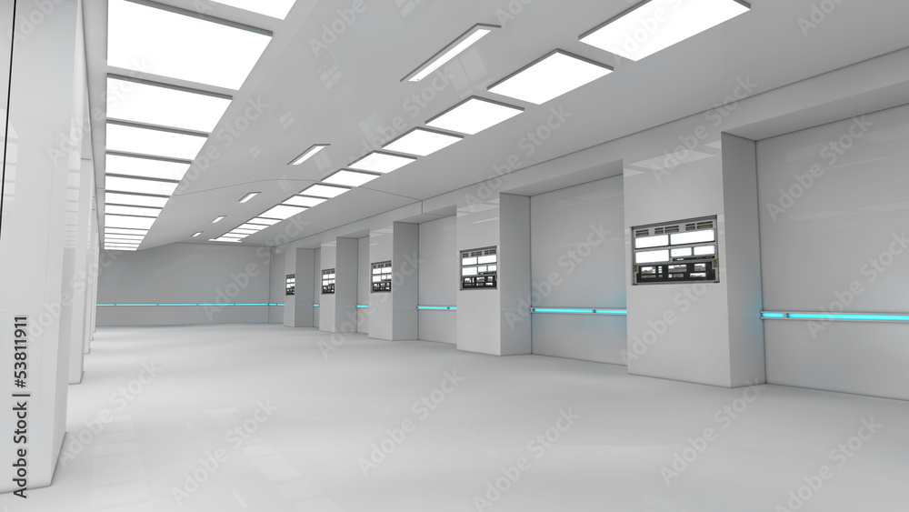 Futuristic corridor Futuristic corridor
