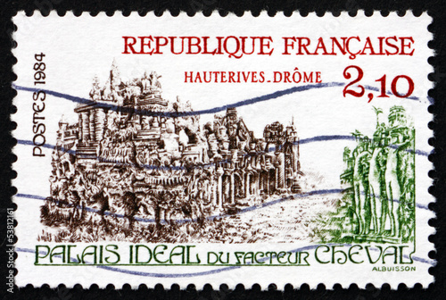 Postage stamp France 1984 Palais Ideal, by Ferdinand Cheval photo