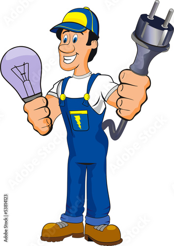 electrician cartoon