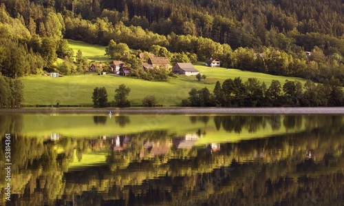 Wallpaper Mural Lake in forest Torontodigital.ca