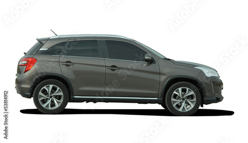 Photography SUV on a white background