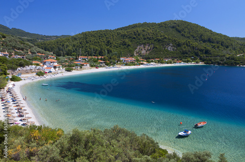 Panormos beach at Skopelos island in Greece