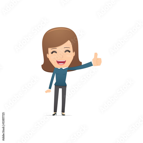 Girl manager, suitable for use in dialogues with other
