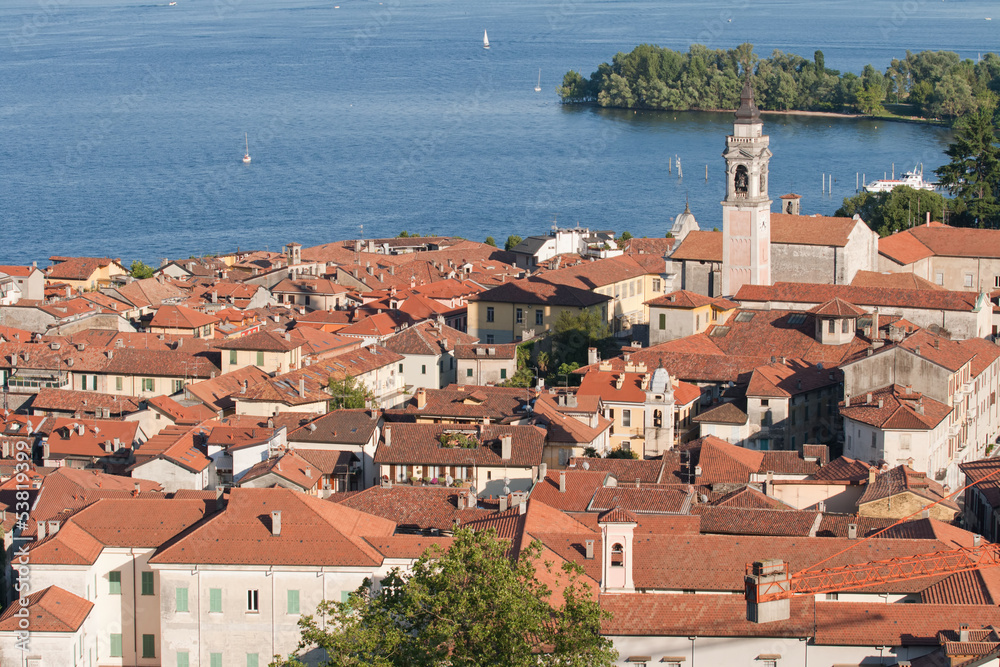Fototapeta premium Arona aerial view