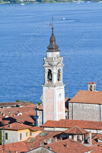 Bell Tower in Arona, Italy