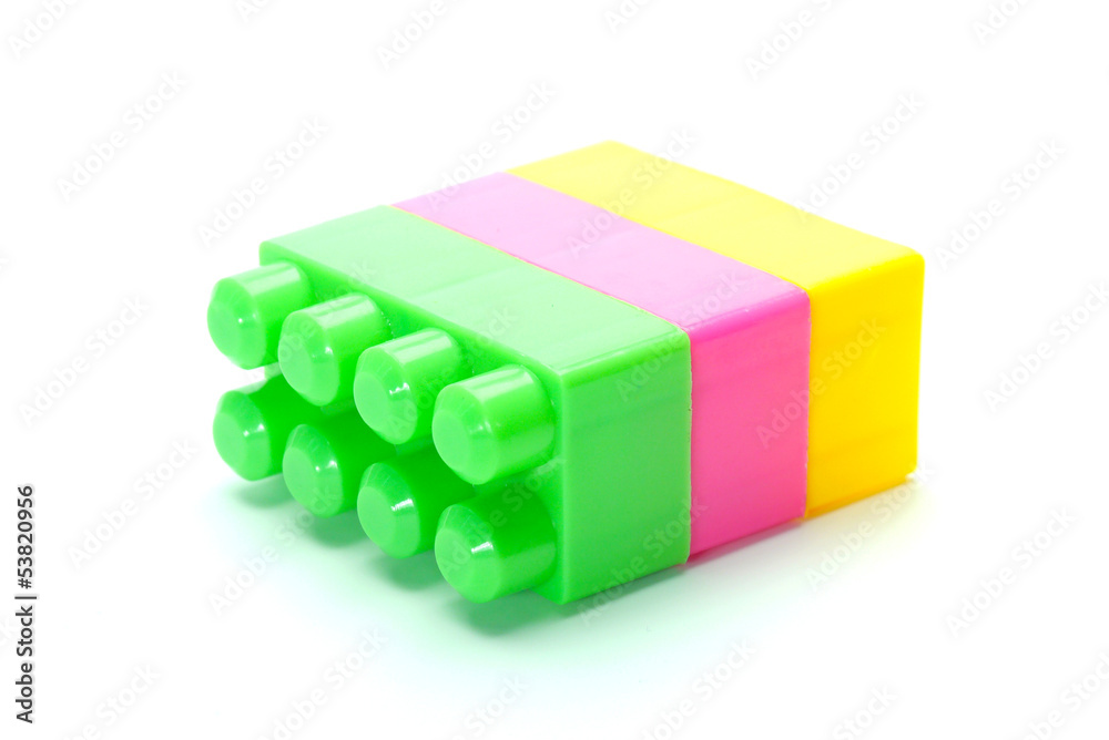 Fototapeta premium meccano toy isolated on white background