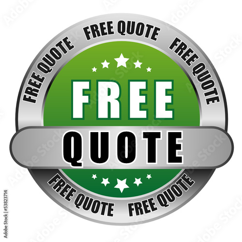 5 Star Button gruen FREE QUOTE DTO DTO