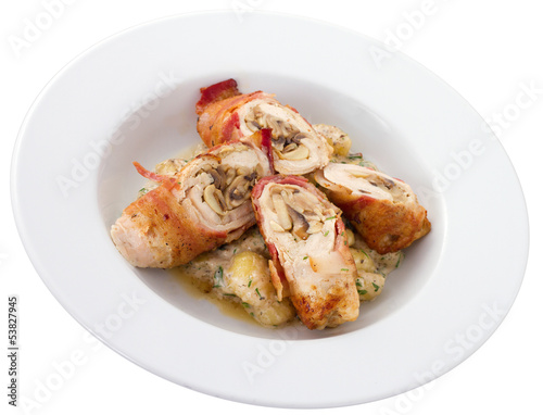 Chicken Roulade Plate