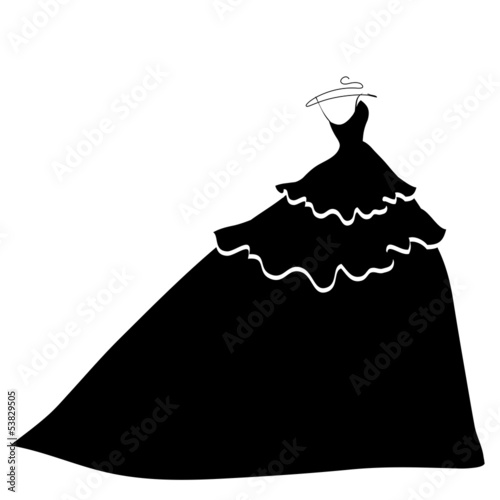 wedding dress vector