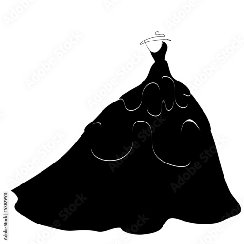 wedding dress vector