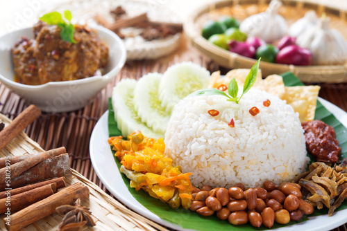 Malaysia food nasi lemak