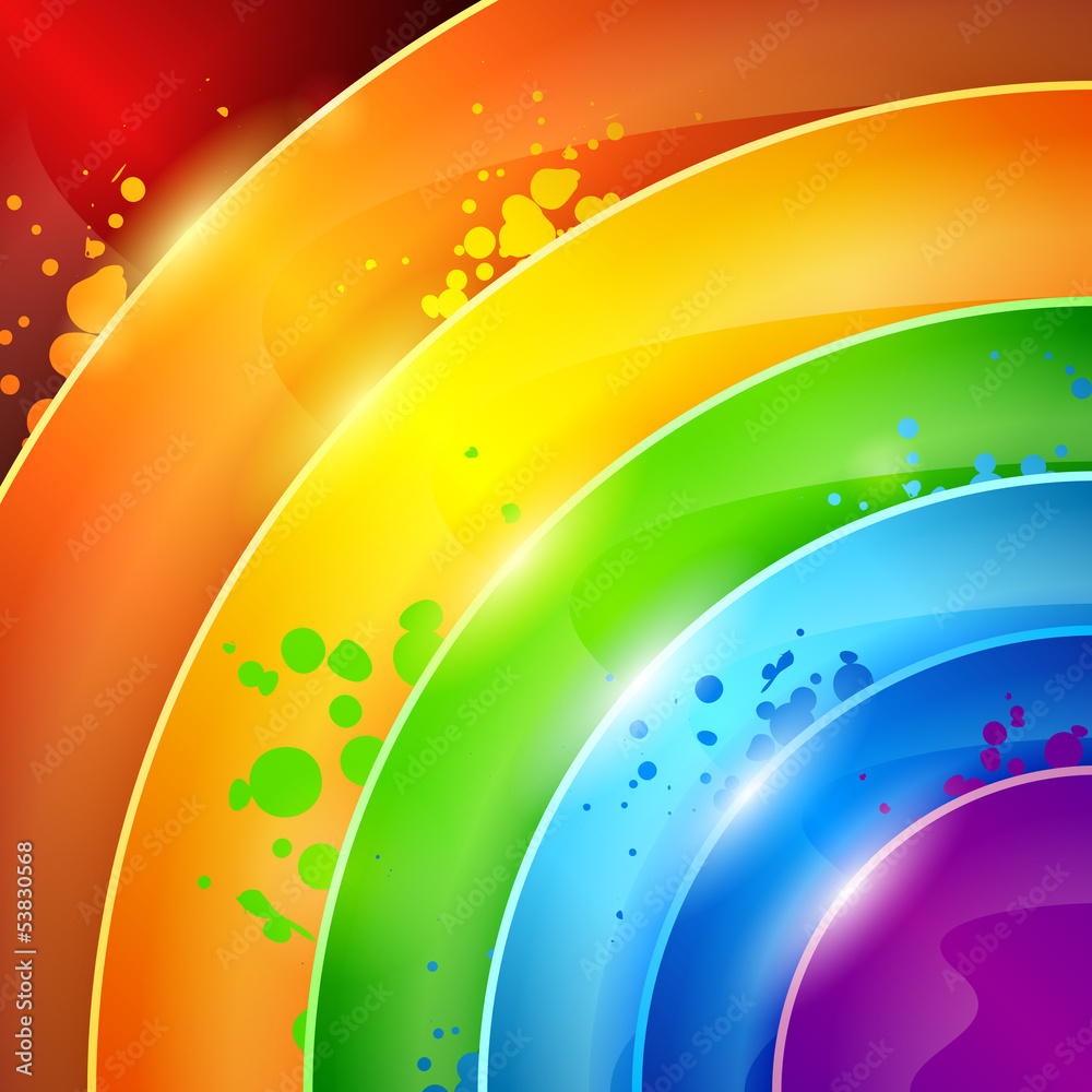 abstrakte moderne Regenbogen Kreise