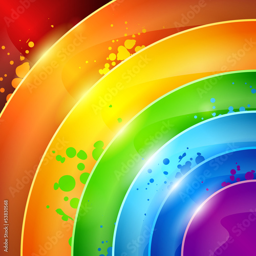 abstrakte moderne Regenbogen Kreise