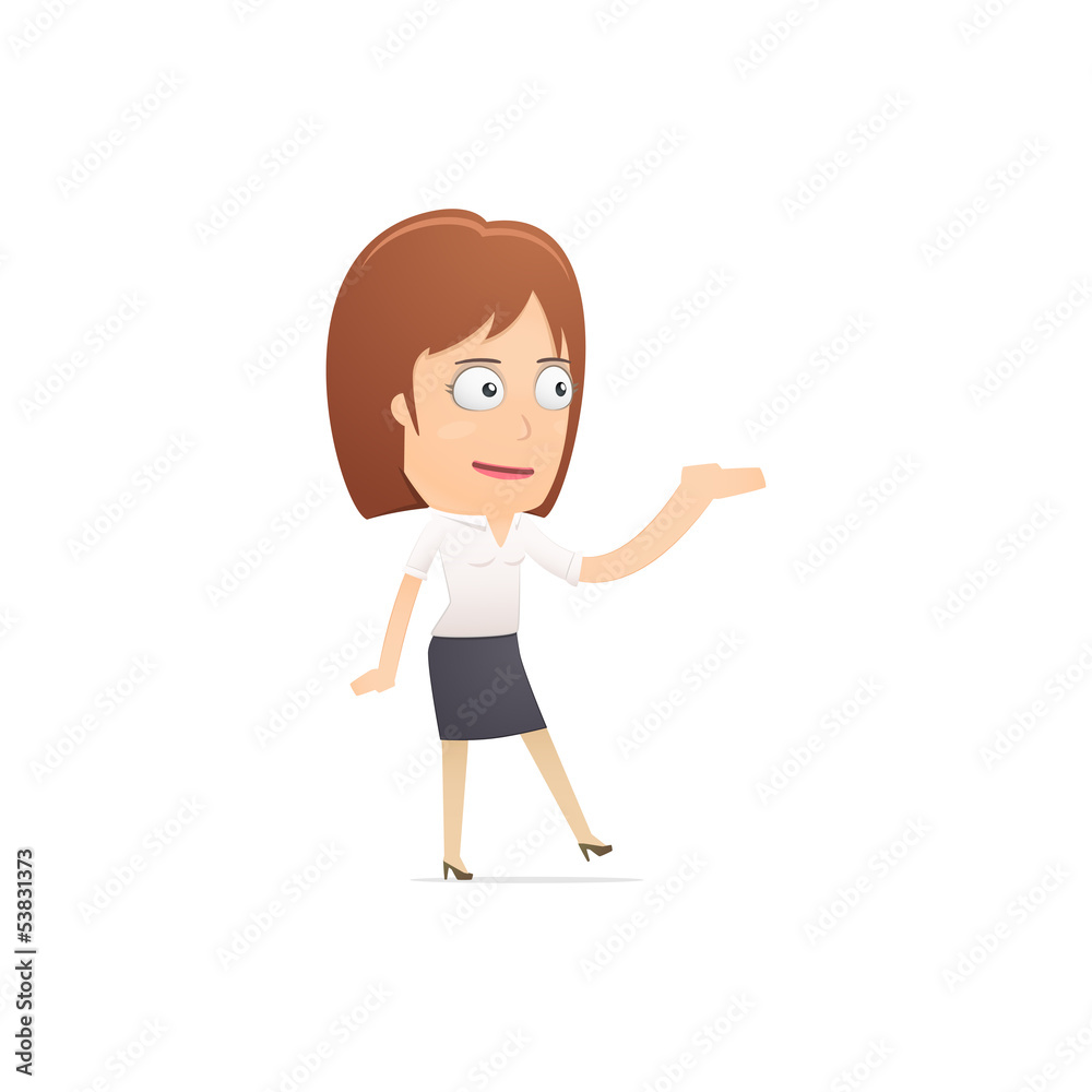 Girl manager, suitable for use in dialogs with other characters.