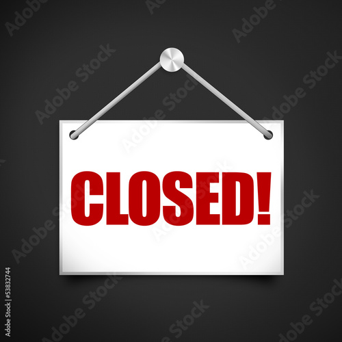 Closed! Button, Icon