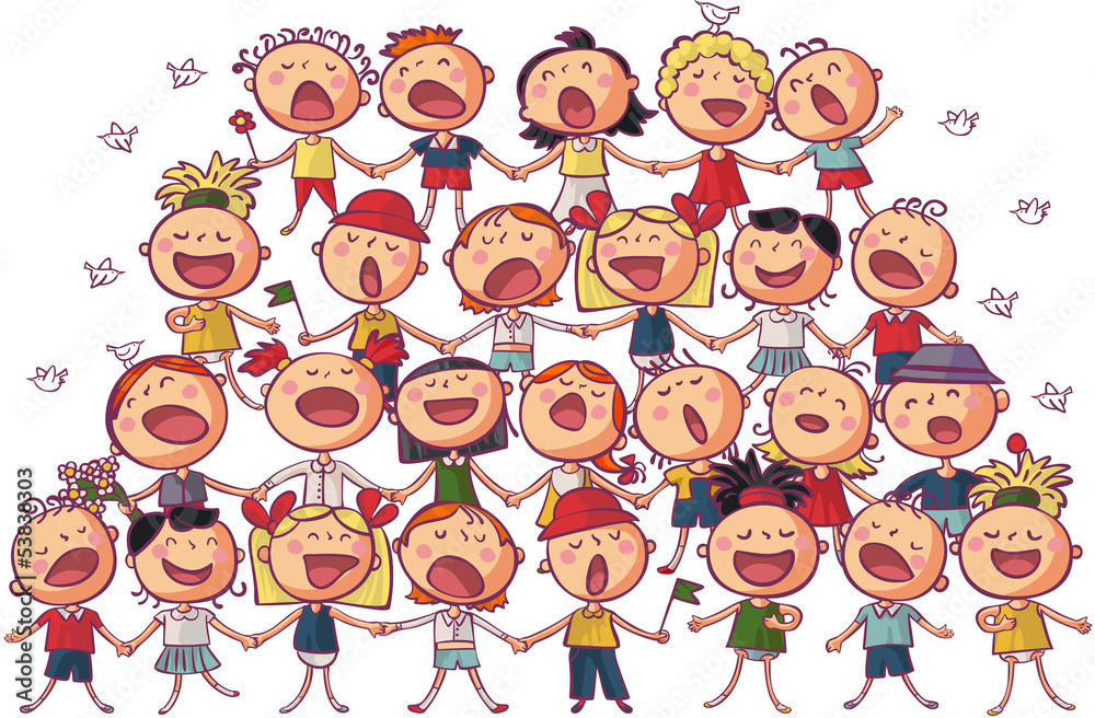 Photography children chorus