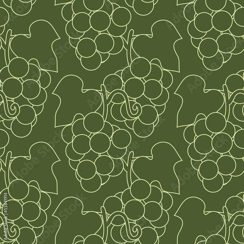 Seamless grape pattern