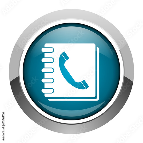 Картината върху платно phonebook icon