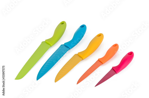 A set of color knives