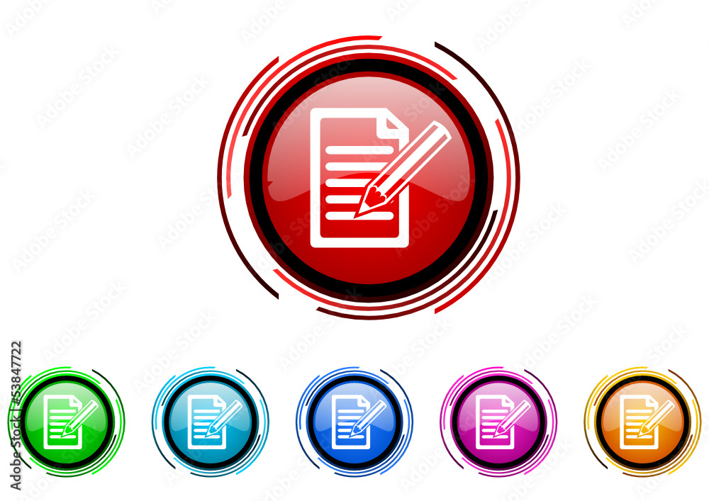 subscribe vector glossy web icon set subscribe vector glossy web icon set
