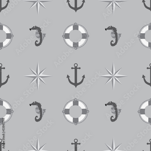 Seamless texture. The maritime theme.