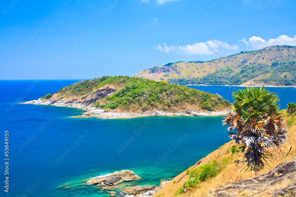 View point at Promthep cape in Phuket island of Thailand View point at Promthep cape in Phuket island of Thailand