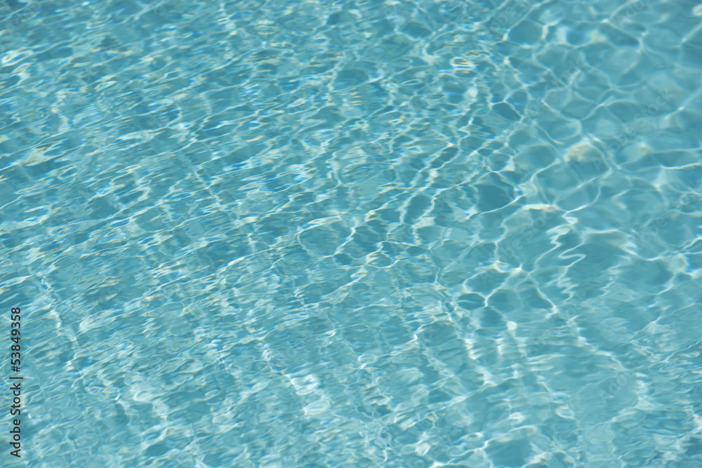 Teal Blue Water in a Swimming Pool