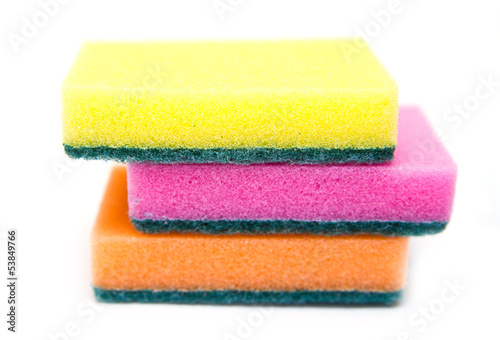 Cleaning sponge isolated