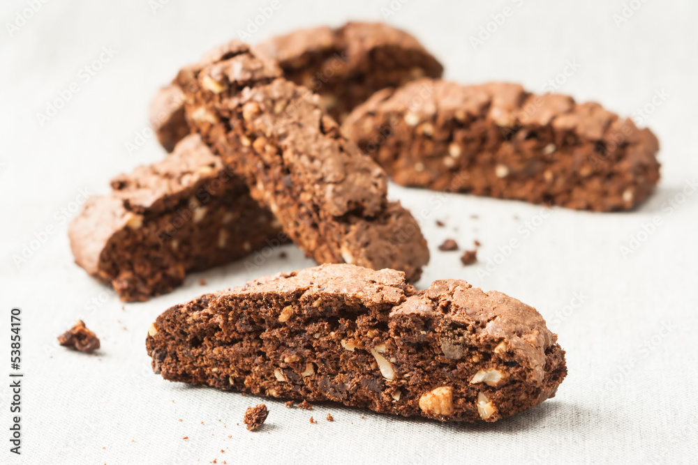 Chocolate biscotti pieces Chocolate biscotti pieces