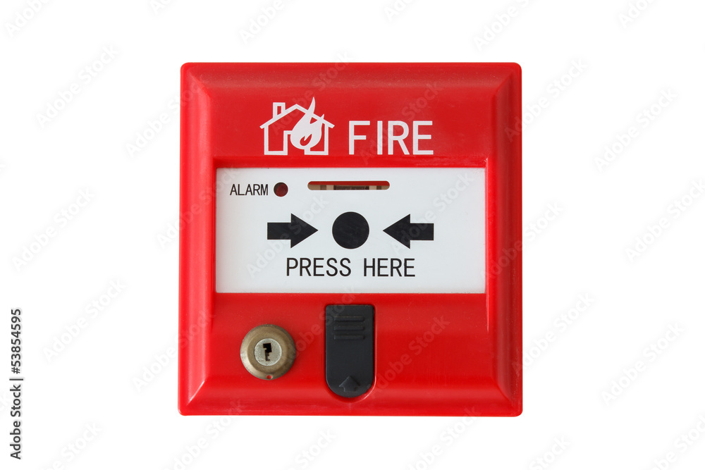 fire alarm isolated on white background fire alarm isolated on white background