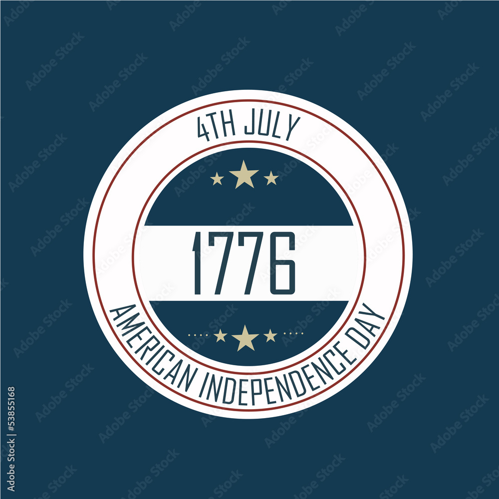 Naklejka premium American Independence