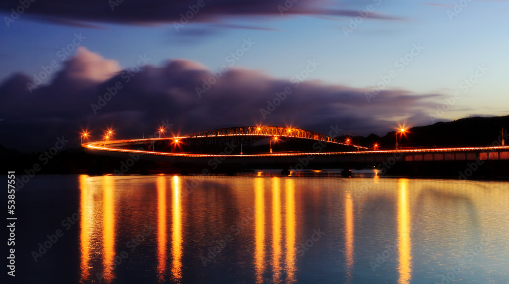Bridge by evening light