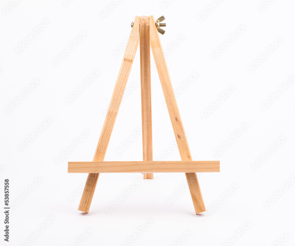 Easel isolated on a white backgrounds Easel isolated on a white backgrounds